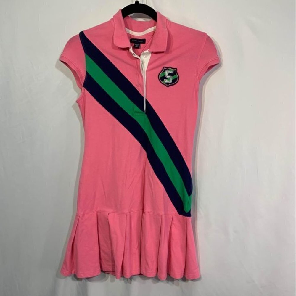 - 🌷TOMMY Hilfiger girls dress. Size XL (16). Collared. Pleated skirt.